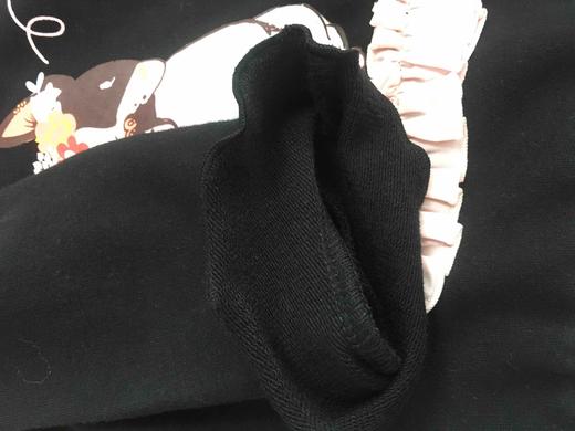 棉果果春秋季女童小毛圈莫代尔花边圆领卫衣  M322180219438 商品图7