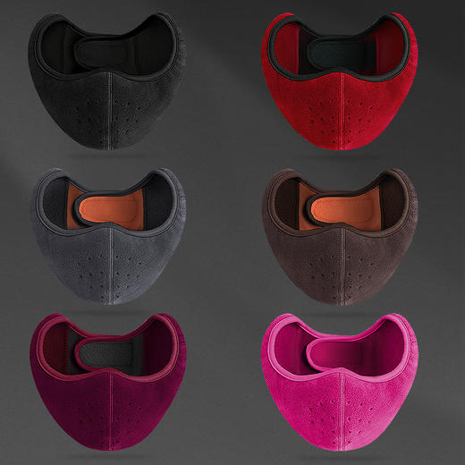 秋冬季男女通用骑行防尘防雾霾保暖防寒耳罩护脸护耳套口罩二合一 商品图10