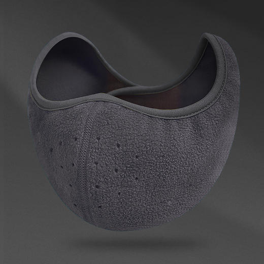 秋冬季男女通用骑行防尘防雾霾保暖防寒耳罩护脸护耳套口罩二合一 商品图2