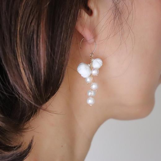 北京仓｜Selieu-Fuwari-White 耳环［日本设计师］ 商品图2