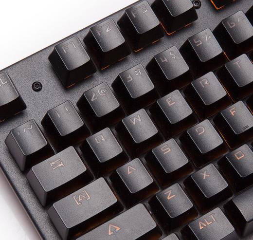。【机械键盘】金河田K20金属面板104键悬浮式呼吸灯电脑导光轴青轴机械键盘 商品图2