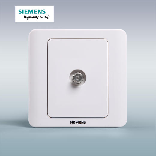 西门子开关插座面板远景雅白色宽频电视插座一分支 商品图4