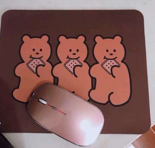 。【鼠标垫】可爱卡通小熊鼠标垫少女心饼干熊鼠标垫 商品图1