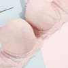 奶糖派大罩杯告白2玫瑰烟白色薄款透气上托侧收女大码大胸内衣圆盘半球木瓜 商品缩略图1