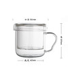 耐热玻璃杯内胆带盖过滤茶杯 商品缩略图4