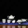 汝窑功夫茶具套装.石斛茶壶10头套装（月白） 商品缩略图0