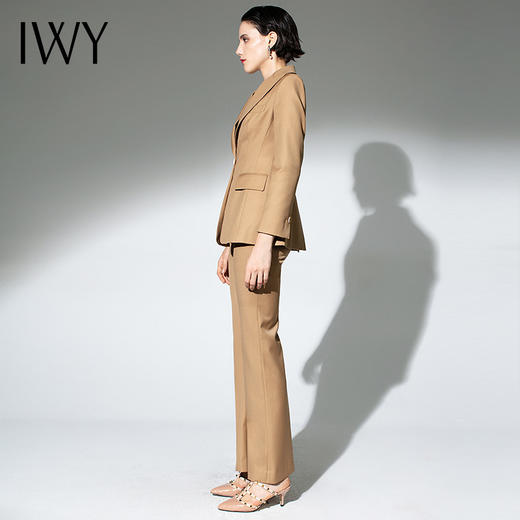 IWY/职业套装焦糖色气质时尚西装193028C1+P3 商品图4