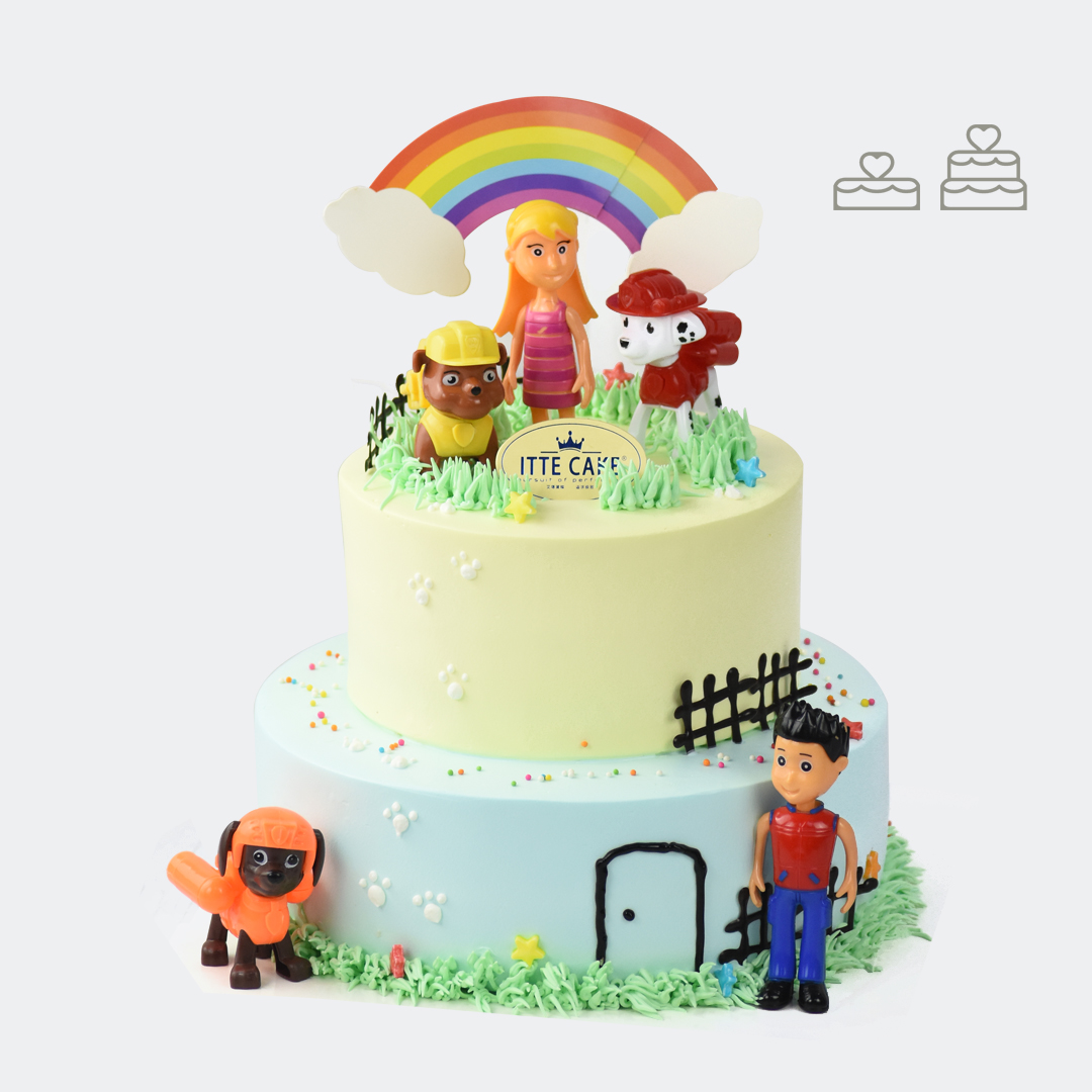 【汪汪队】奶油水果  儿童蛋糕