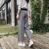 明星同款2019秋季OL气质女装包心纱针织阔腿裤 商品缩略图0