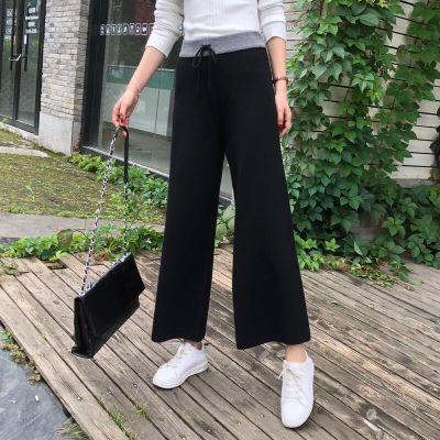 明星同款2019秋季OL气质女装包心纱针织阔腿裤 商品图2