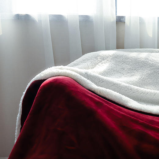 法兰羊羔绒双面毯子——双面保暖，温暖呵护 商品图11