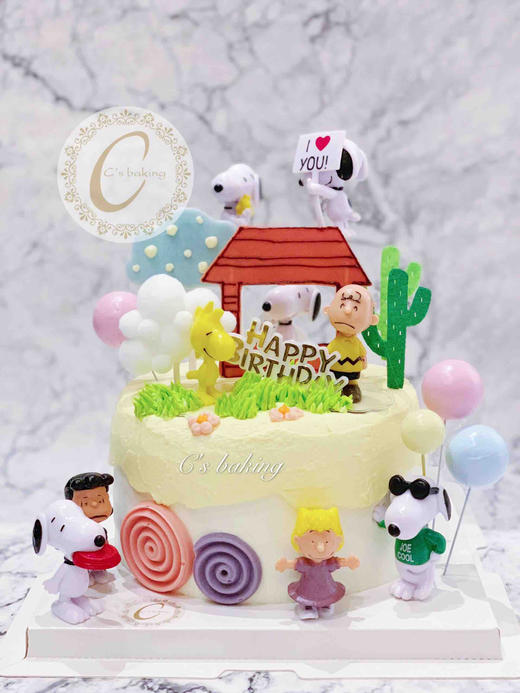 史努比 欢乐小红屋 场景  忌廉蛋糕（默认自提，收费配送请联系客服） 商品图0