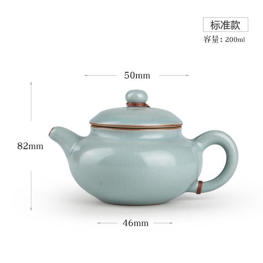汝窑茶壶.标准款壶 商品图3