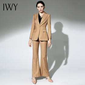 IWY/职业套装焦糖色气质时尚西装193028C1+P3