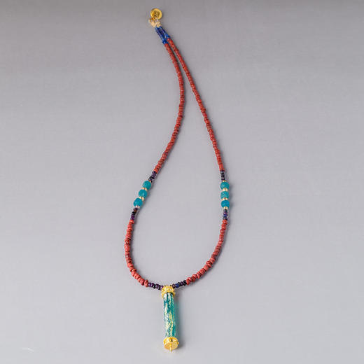 琉璃棒+五彩琉璃珠锁骨链 商品图0