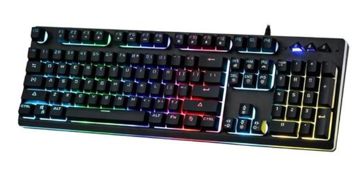 【机械键盘】P010小语种假轴键盘手感RGB流光跑电竞半机械键盘 商品图4