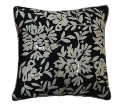 NS家居 ns furniture 进口软包布艺手工刺绣抱枕NSPL-NSM6991A-45*45 商品图3