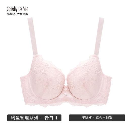 【已下架详情页跳转新链】奶糖派半球杯适合3-4型薄棉夹碗 大罩杯文胸 大码内衣 商品图2