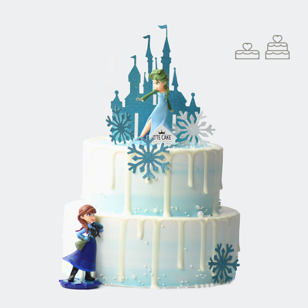 【冰雪奇缘】奶油水果  儿童造型蛋糕