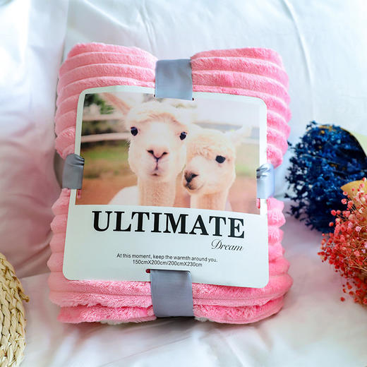 法兰羊羔绒双面毯子——双面保暖，温暖呵护 商品图10