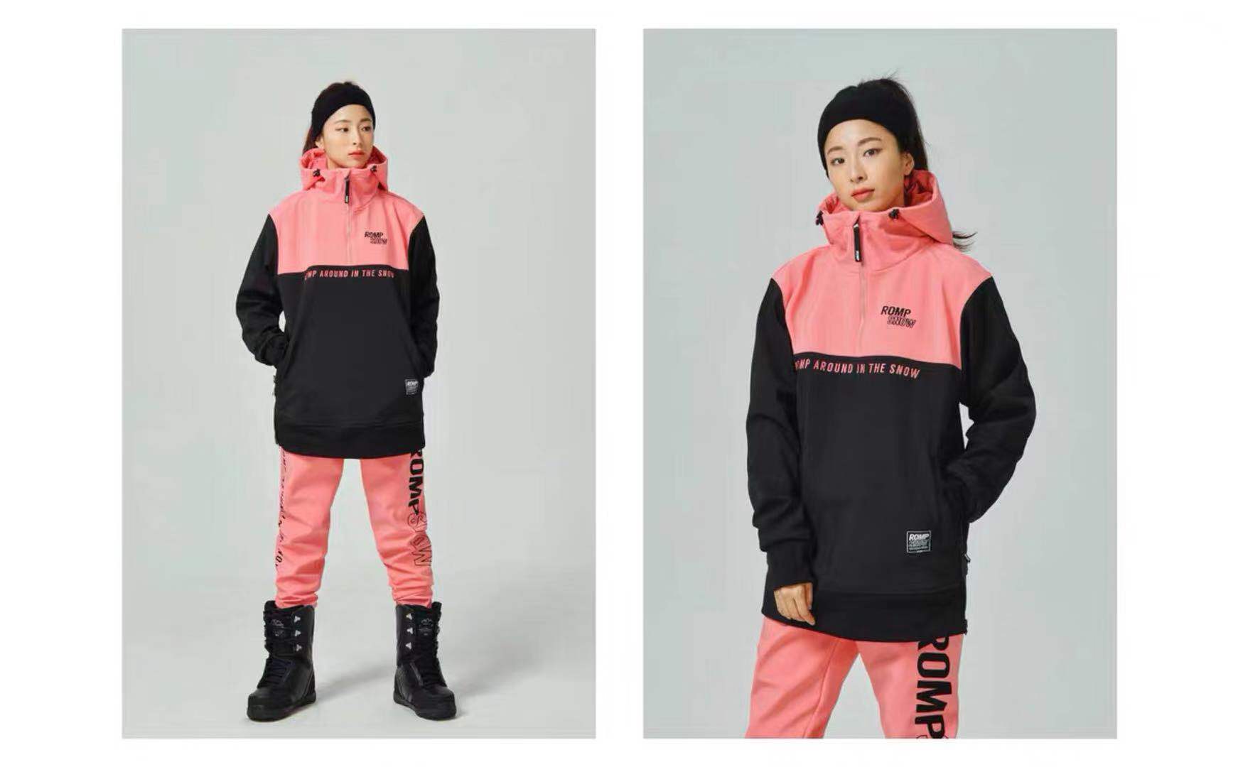 ROMP 成人女款韩国潮牌滑雪帽衫  防风防水