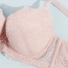 奶糖派大罩杯告白2玫瑰烟白色薄款透气上托侧收女大码大胸内衣圆盘半球木瓜 商品缩略图3