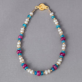 印度莫卧儿帝国“明眸粉黛”手串