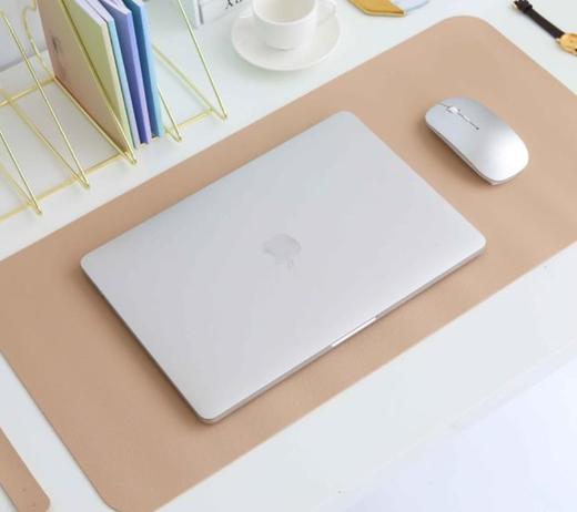 【鼠标垫】纯色简约皮革办公桌垫鼠标垫PU皮防水垫 商品图1