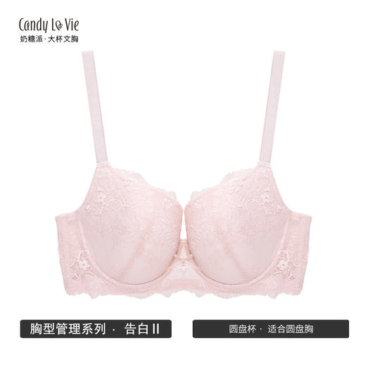 【已下架详情页跳转新链】奶糖派半球杯适合3-4型薄棉夹碗 大罩杯文胸 大码内衣 商品图4