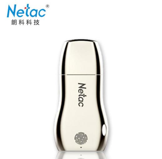 。【U盘】朗科/Netac 32G 64G USB3.0 指纹加密金属U盘 商品图0