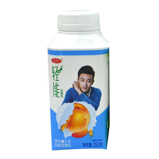 三元轻能黄桃*大麦优酪乳250g 商品图0