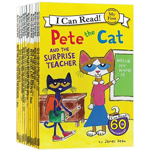 I Can Read My first Pete the Cat 皮特猫12册 英文原版 幼儿故事书绘本 英文版英语书 商品图2