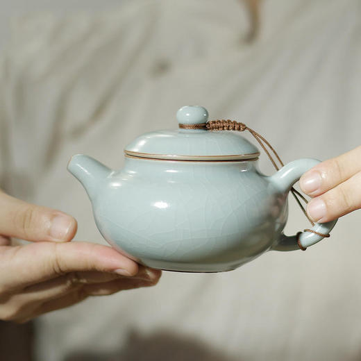 汝窑茶壶.仿古壶（大口款） 商品图2