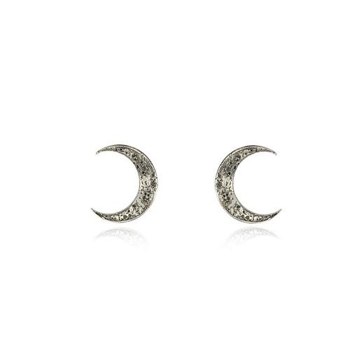 momoko｜18x14mm Crescent Moon Studs [耳钉 3色可选] 商品图3