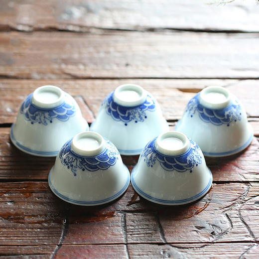 景德镇陶瓷功夫茶具.海水纹主人杯 商品图1