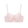 奶糖派大罩杯告白2玫瑰烟白色薄款透气上托侧收女大码大胸内衣圆盘半球木瓜 商品缩略图7