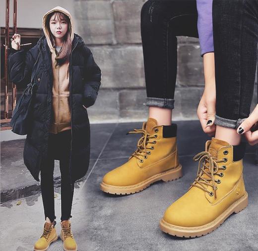 【服饰鞋包】*秋冬季女士马丁靴女英伦风短靴韩版潮流皮革透气女鞋子 商品图2