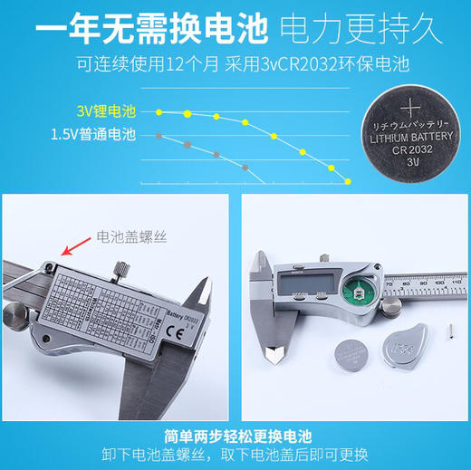 〖B101〗工业级不锈钢高精度卡尺IP54 商品图1