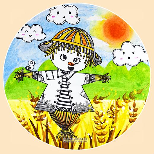 《秋天的稻草人》线描【自动发货：下单后，点击手机短信中收到的链接，即可获取文件下载的链接；如有任何问题，可添加客服微信hm33268获得帮助】 商品图0