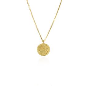 momoko｜12mm Moon Disc Necklace [ 项链 5色可选 ]