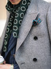 Stylbiella 羊绒羊毛灰色宽人字纹马球大衣 商品缩略图8