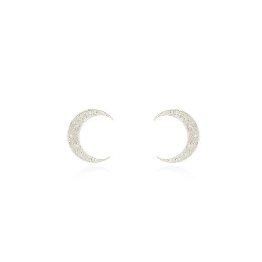 momoko｜18x14mm Crescent Moon Studs [耳钉 3色可选] 商品图2