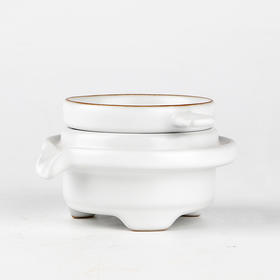 汝窑茶漏茶滤.甜白釉