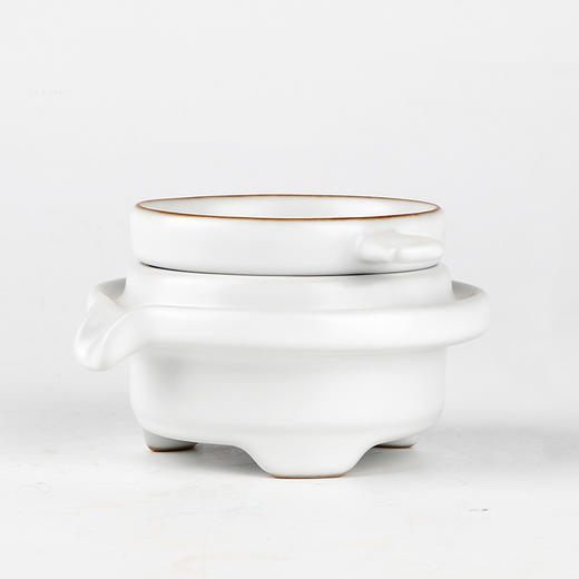 汝窑茶漏茶滤.甜白釉 商品图0