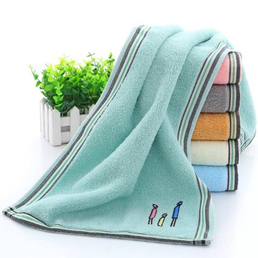 海谜璃（HMILY）毛巾家纺 纯棉毛巾柔软舒适强吸水洗脸面巾三条装H308 商品图2