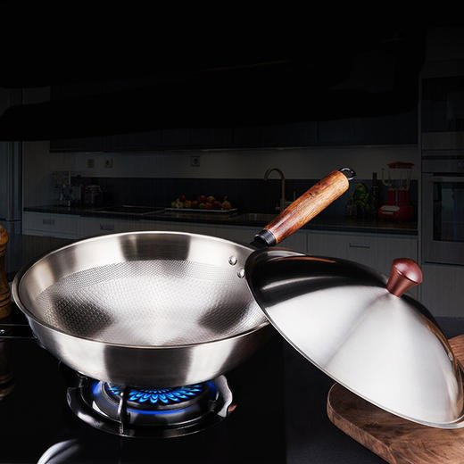 火象原生态白钢炒锅 商品图1