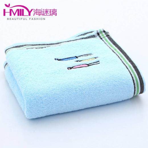 海谜璃（HMILY）毛巾家纺 纯棉毛巾柔软舒适强吸水洗脸面巾三条装H308 商品图3