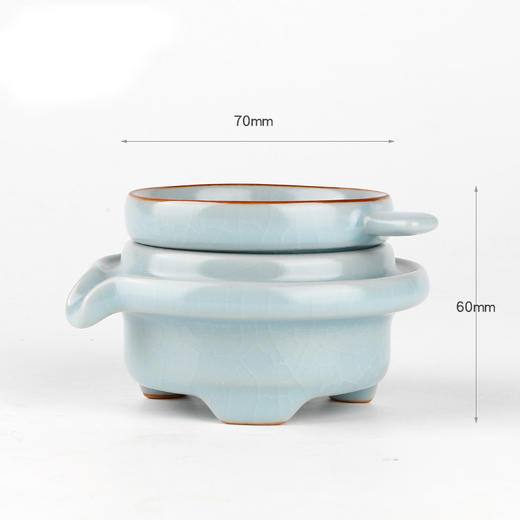 汝窑茶漏茶滤.粉青釉 商品图4