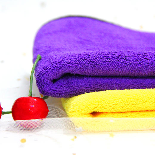 擦手巾30*40灰黄灰紫 商品图3
