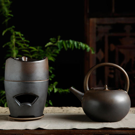 陶泥功夫茶具套装（陶炉+烧水壶） 商品图2